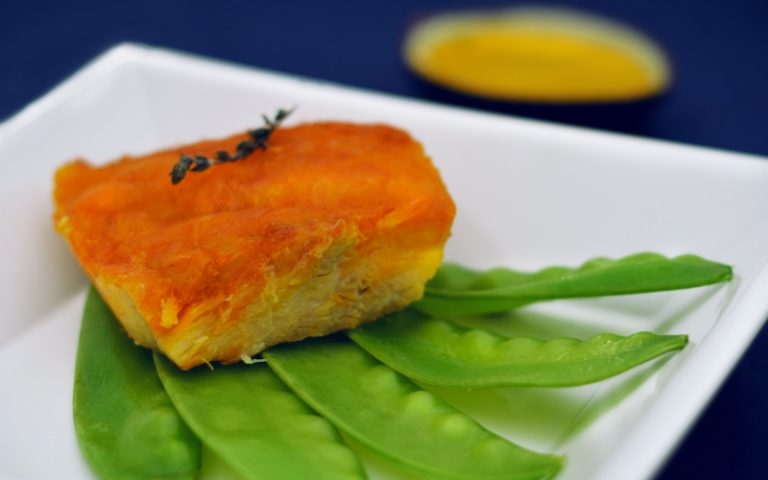 Postas de haddock com pimenta