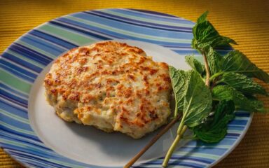 Hamburguer de frango à moda árabe