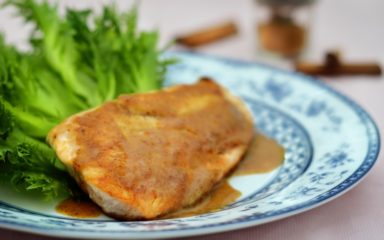 salmão ao molho de laranja e canela