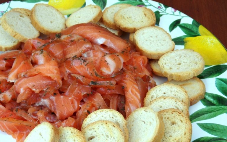 Gravlax de salmão
