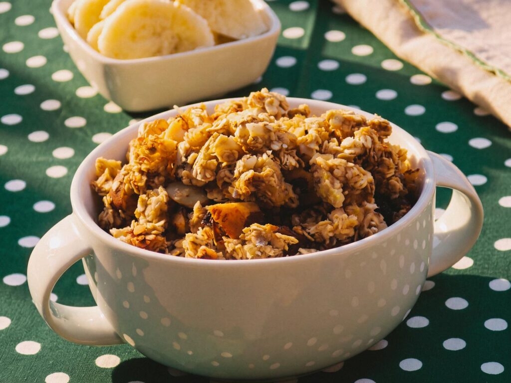 Granola com banana