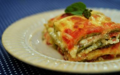 Lasanha de abobrinha com ricota
