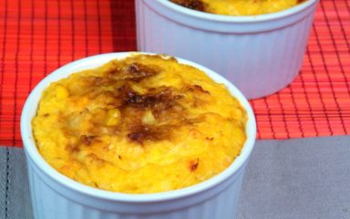 Choclo escondidinho com purê de milho