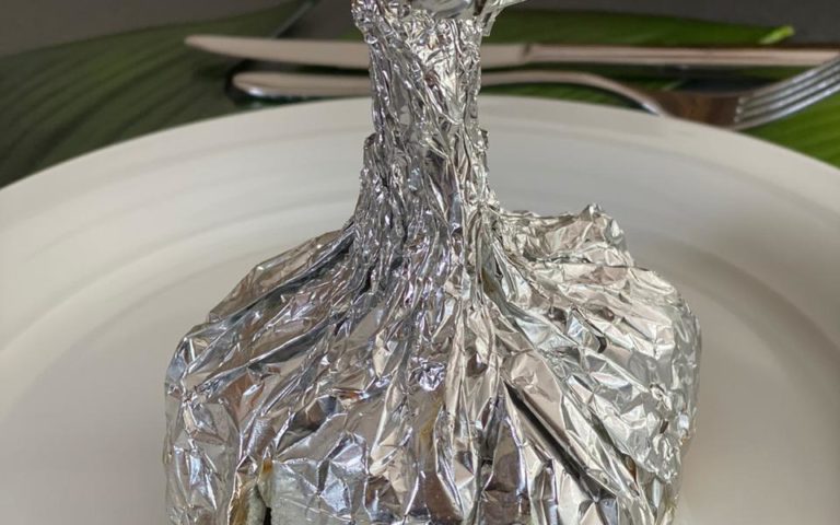 cartoccio de frango com espinafre