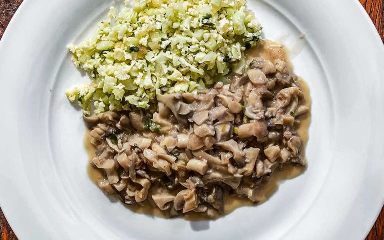 Strogonoff de cogumelos