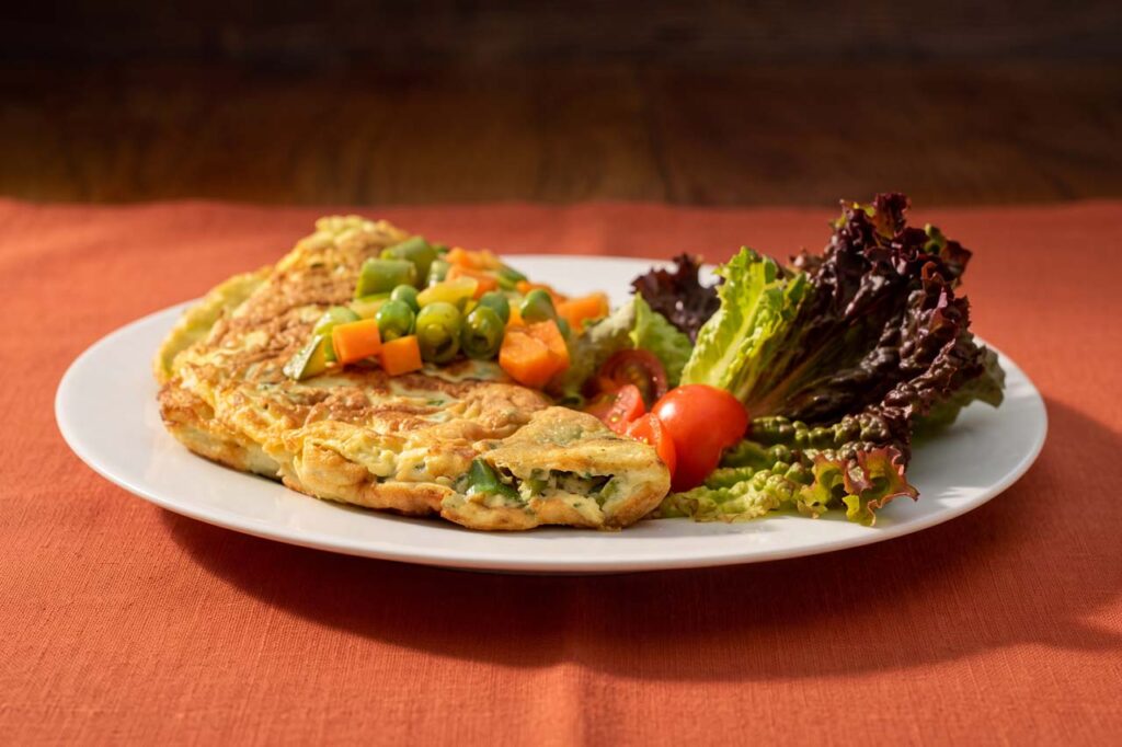 Omelete de legumes