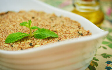 Quibe vegetariano com ricota